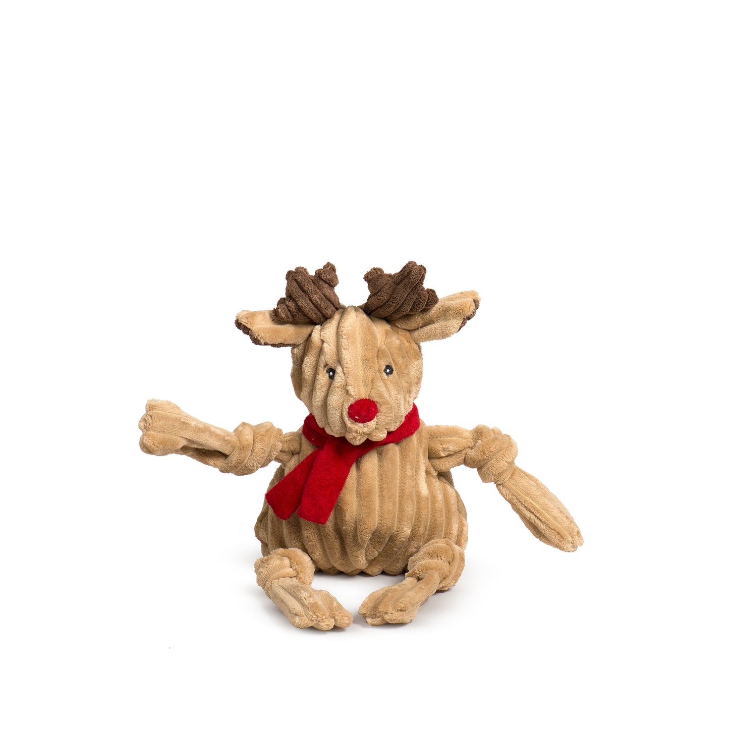 Christmas - Rudy Reindeer Knottie Durable Plush Dog Toy - 2 Sizes