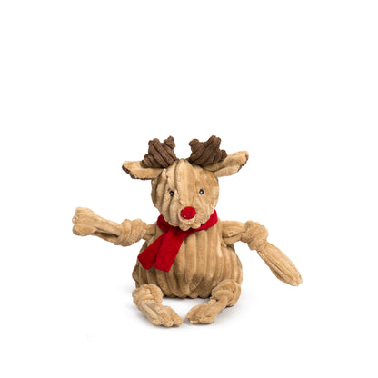 Christmas - Rudy Reindeer Knottie Durable Plush Dog Toy - 2 Sizes