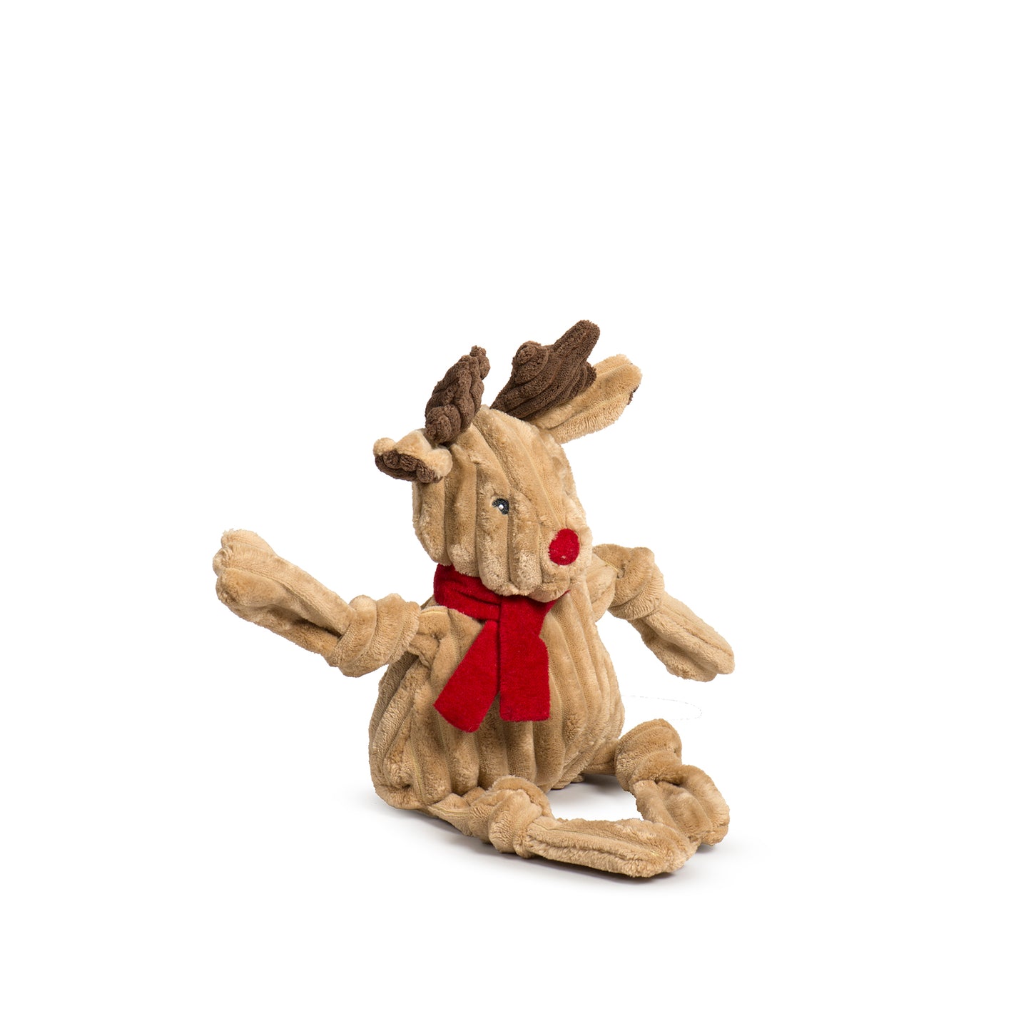 Christmas - Rudy Reindeer Knottie Durable Plush Dog Toy - 2 Sizes