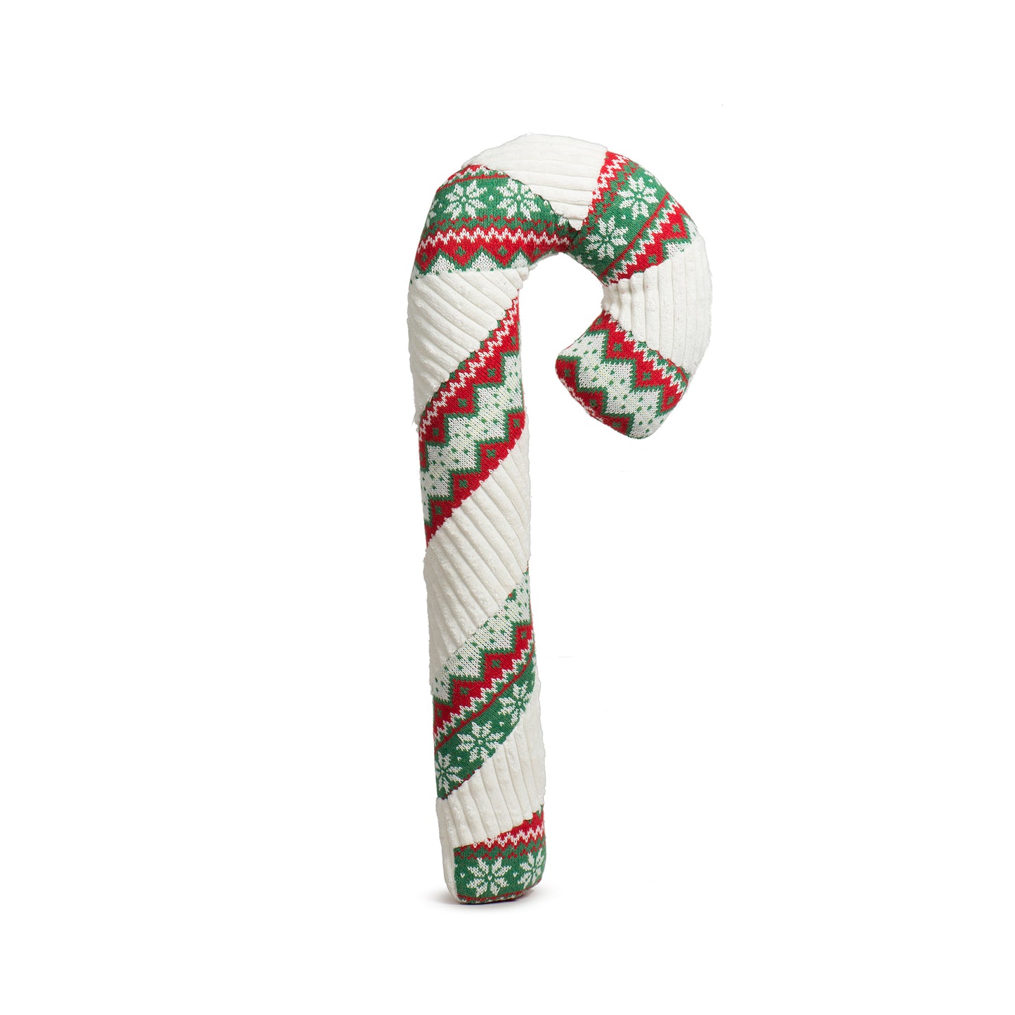 Christmas - Wintergreen Collection Plush Durable Candy Cane - 2 Sizes