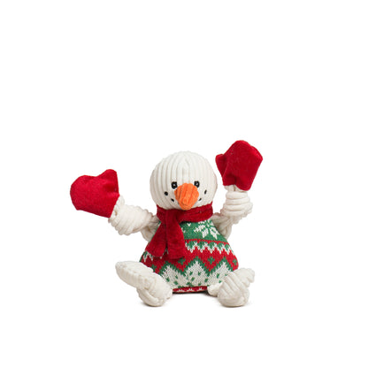 Christmas - Wintergreen Collection Durable, Plush Snowman Knottie - 2 Sizes