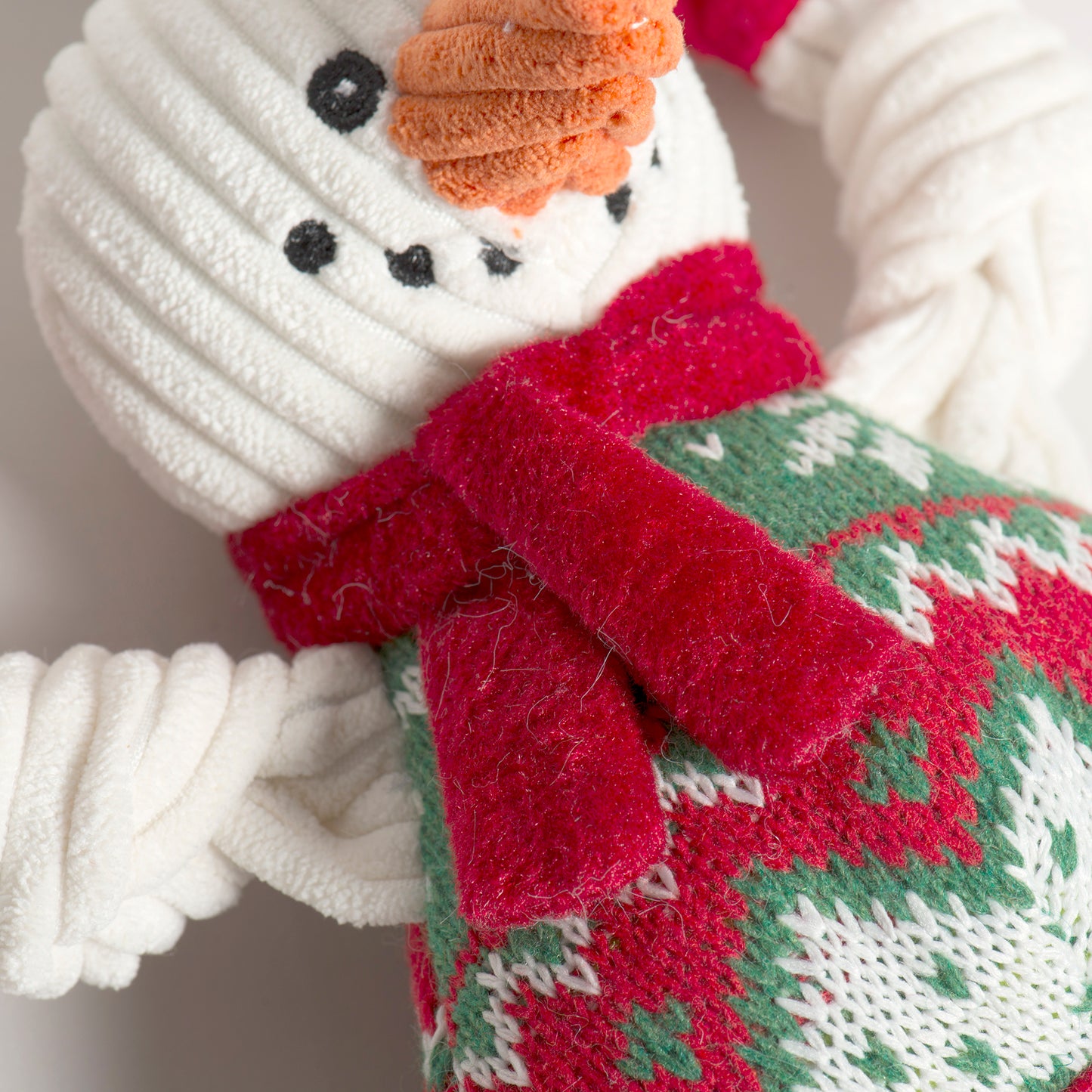 Christmas - Wintergreen Collection Durable, Plush Snowman Knottie - 2 Sizes