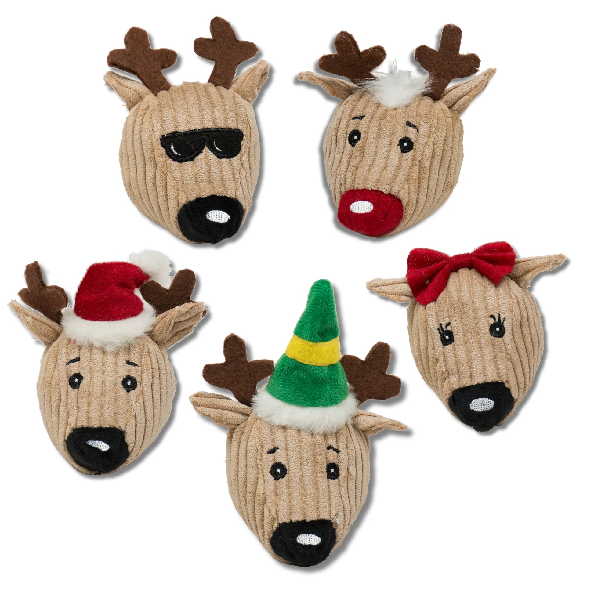 Santa's Reindeer Wee Huggles® Balls Dog Toy – Canine Styles