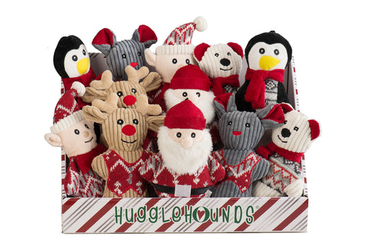 Christmas - Nordic Frost Cookies Durable Plush Dog Toys - 6 Options