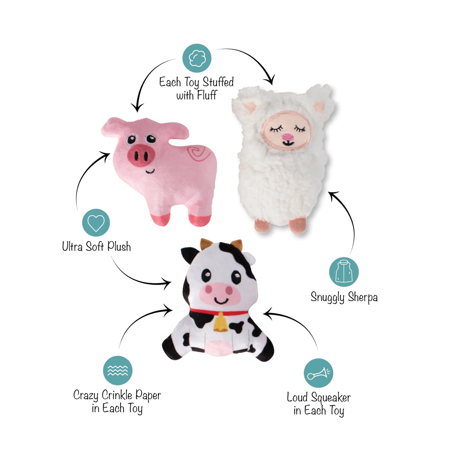 Dog Toy - Needle In The Haystack Mini Toys - 3 Options