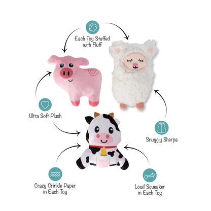 Dog Toy - Needle In The Haystack Mini Toys - 3 Options