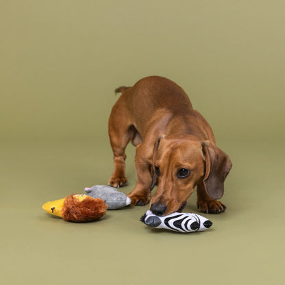Dog Toy - Meet Me At The Zoo Mini Plush Dog Toys - 3 Options