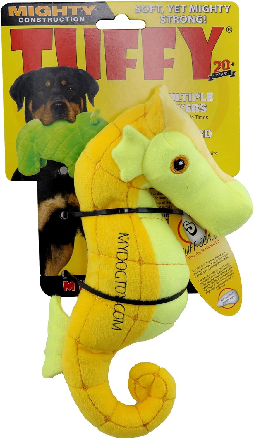 Mighty® Ocean - Squeaker Seahorse - Dog Toy - 2 Sizes