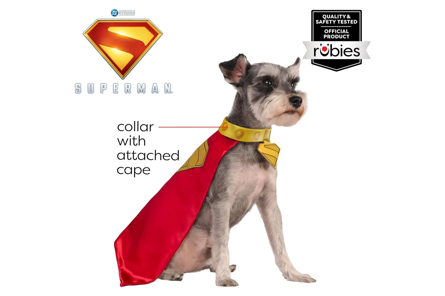 Dog Halloween Costumes | Krypto Pet Cape & Collar
