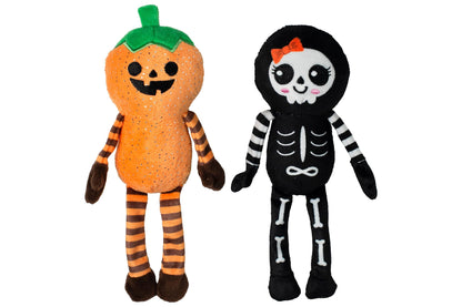 Halloween - Oh My Gourd - Pumpkin & Skeleton - Dog Toy