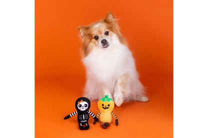 Halloween - Oh My Gourd - Pumpkin & Skeleton - Dog Toy