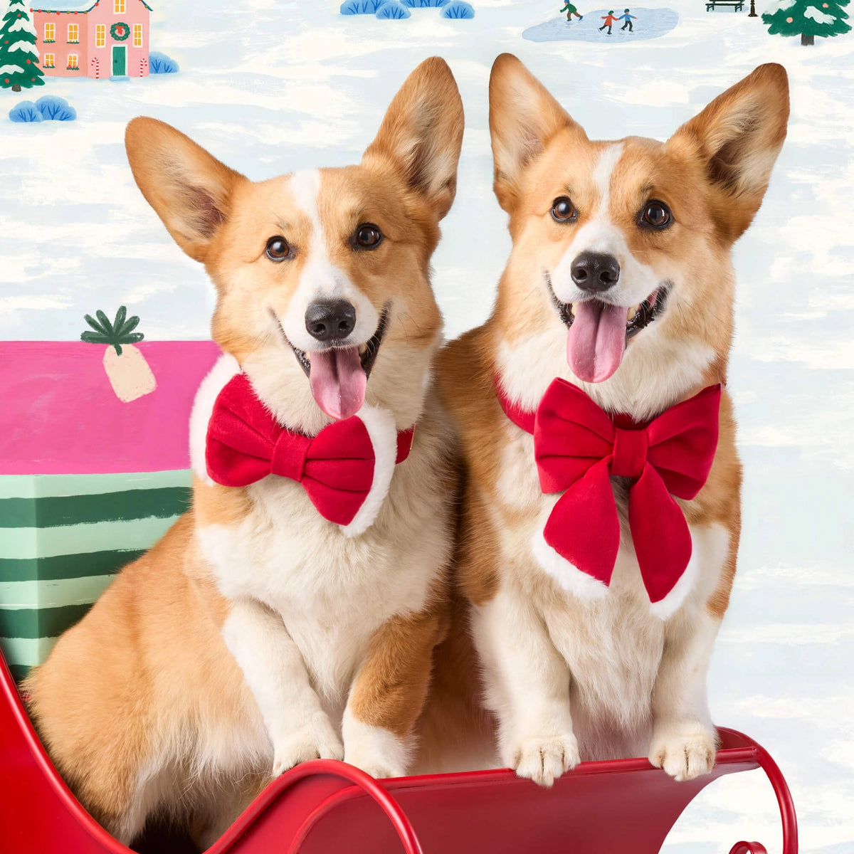 Christmas - Santa Paws Dog Bow Tie