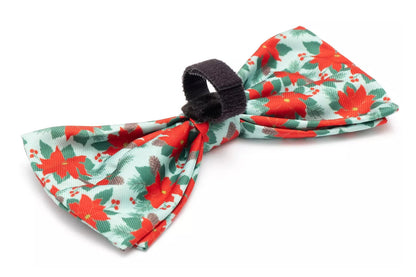 Green Poinsettias Bow Tie