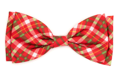 Christmas Plaid Bow Tie