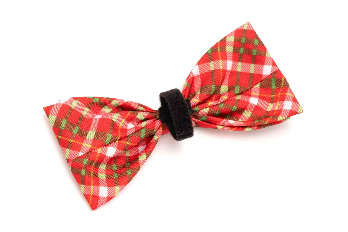Christmas Plaid Bow Tie