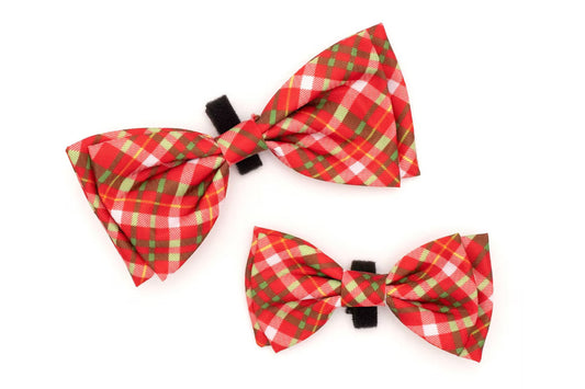 Christmas Plaid Bow Tie