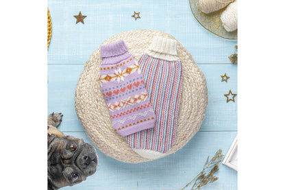 Dog Sweater - Lavender Sunrise Alpaca Dog Sweater