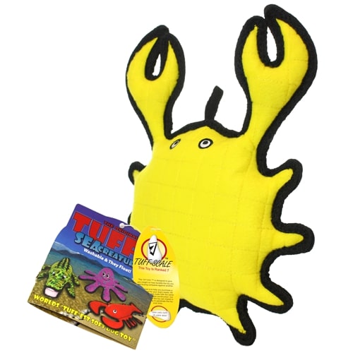 Sea Animal - Tuff Durable Yellow Crab -  Dog Toy