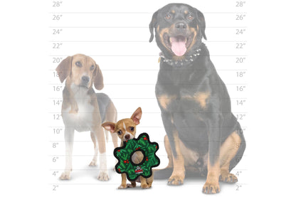 Christmas - Tuffy Holiday Junior Gear Ring Wreath - Durable Dog Toy