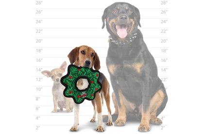 Christmas - Tuffy Holiday Medium Gear Ring Wreath - Durable Dog Toy