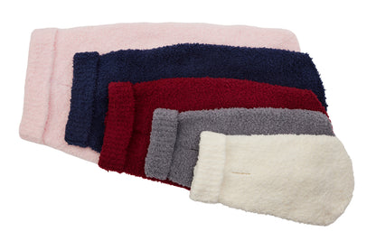 Chenille Rag Dog Sweater - White, Gray, Burgundy, Blue, Light Pink - 5 Color Options