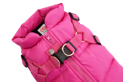 Down Harness Puffer Coat - 4 Color Options