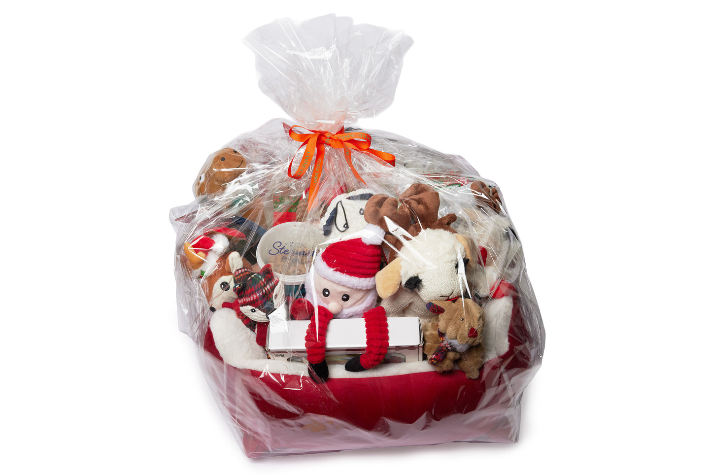 Christmas - Super Sized Holiday Gift Basket with SLEIGH Bed - Dog Holiday