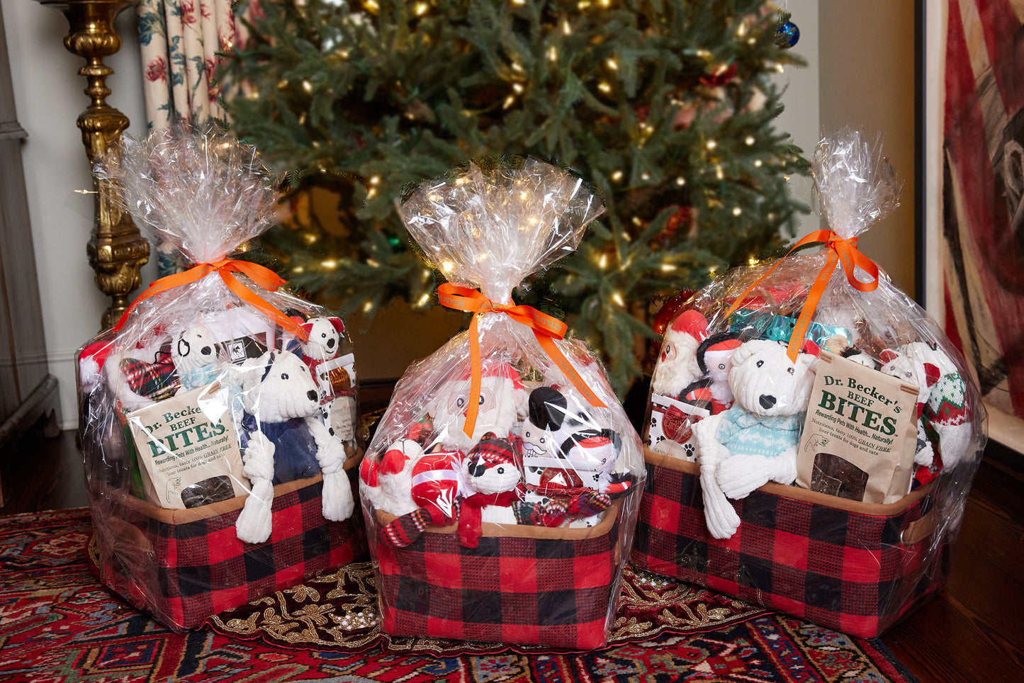 Christmas - Holiday Gift Basket - Dog Holiday - 3 Size Options