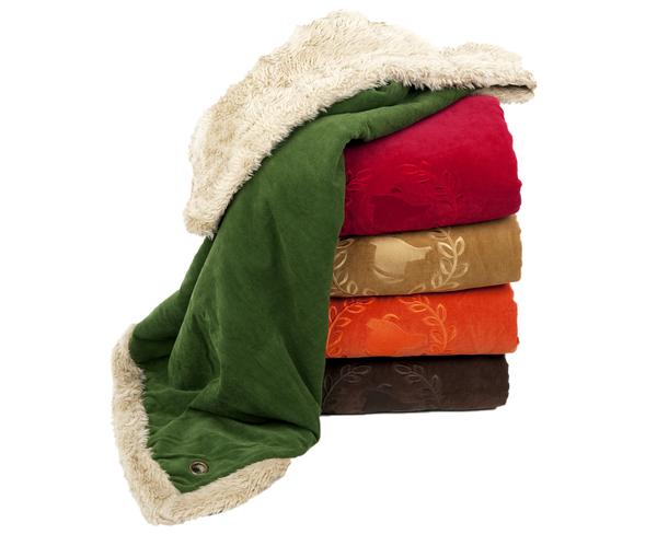 Canine Styles - Dog Blanket - Corduroy w/Faux Fur Lining - 2 Color Options