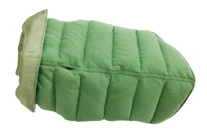 Cashmere Down Puffers - Cranberry, Oatmeal, Apple-green