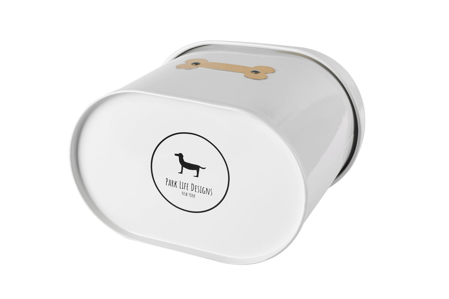 Cheshire Oval Pet Treat Canister - Black