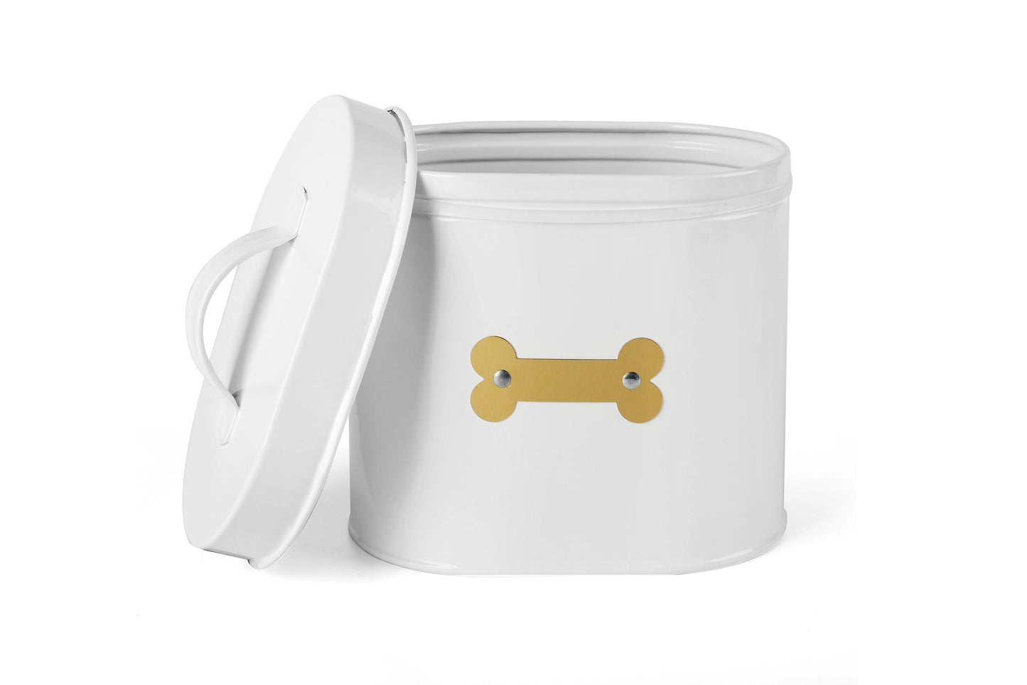 Cheshire Oval Pet Treat Canister - Black