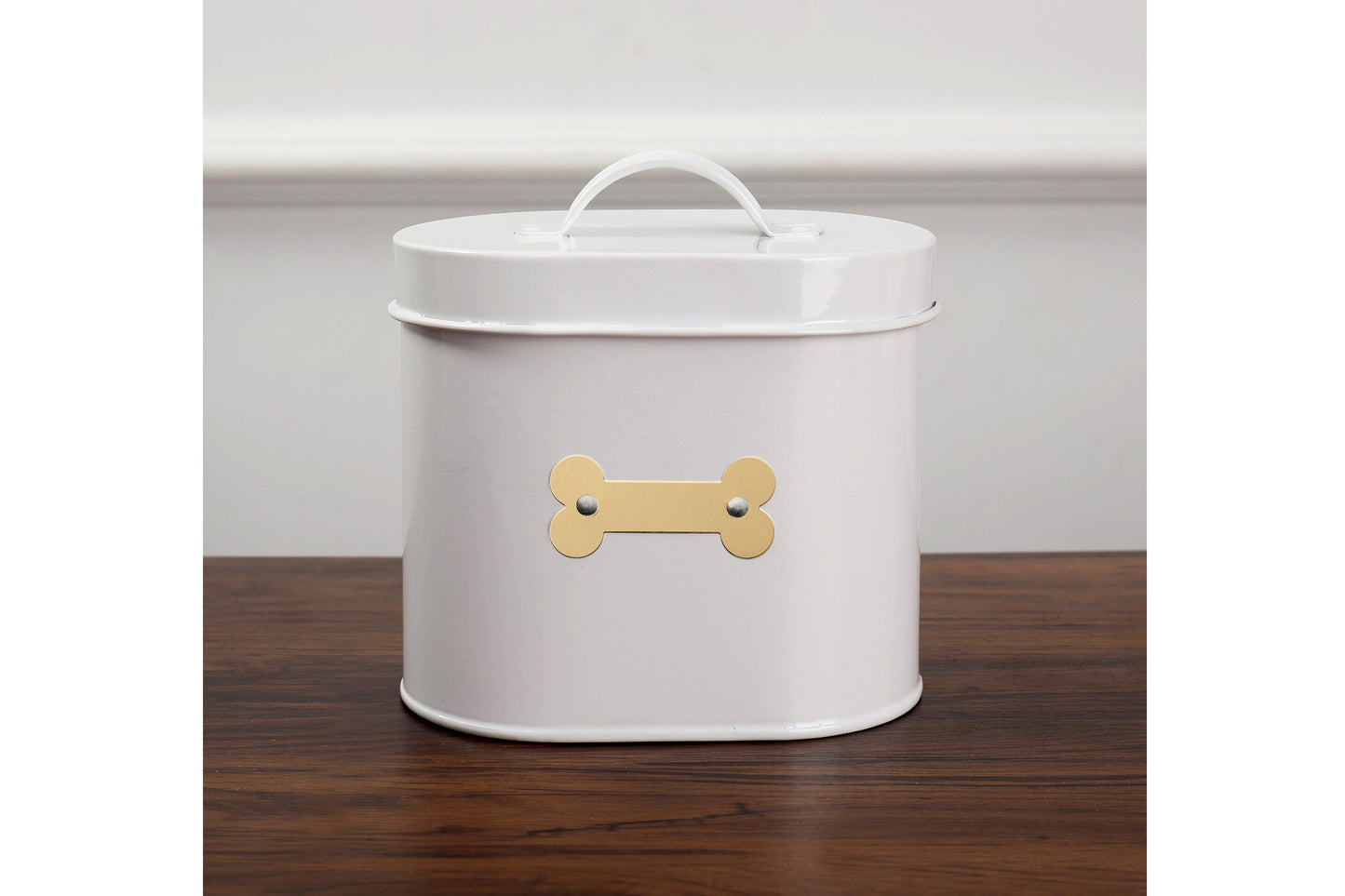 Cheshire Oval Pet Treat Canister - Black