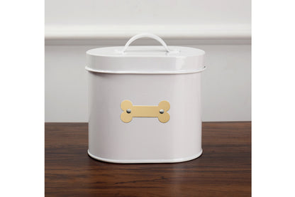 Cheshire Oval Pet Treat Canister - Black