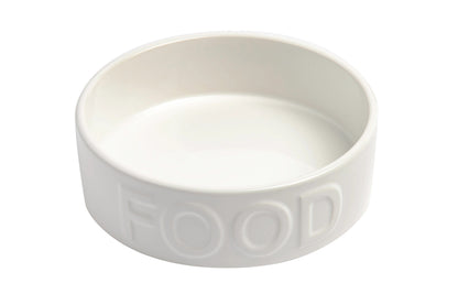 Classic Food White Pet Bowl