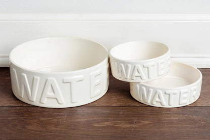 Classic Water White Pet Bowl