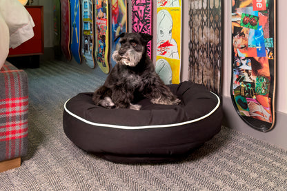 Canine Styles - Cotton Canvas Beds - Solid Colors w/Off White Piping - Dog Beds - 7 Color Options