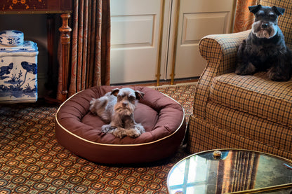 Canine Styles - Cotton Canvas Beds - Solid Colors w/Off White Piping - Dog Beds - 7 Color Options