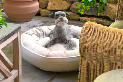 Canine Styles - Cotton Canvas Beds - Solid Colors w/Off White Piping - Dog Beds - 7 Color Options