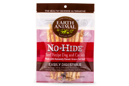 Earth Animal No Hide Beef Dog Treats, 10 Pack Stix