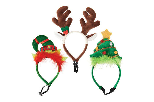 Christmas - Holiday Headbands - Holiday Dog Hat - 3 Styles