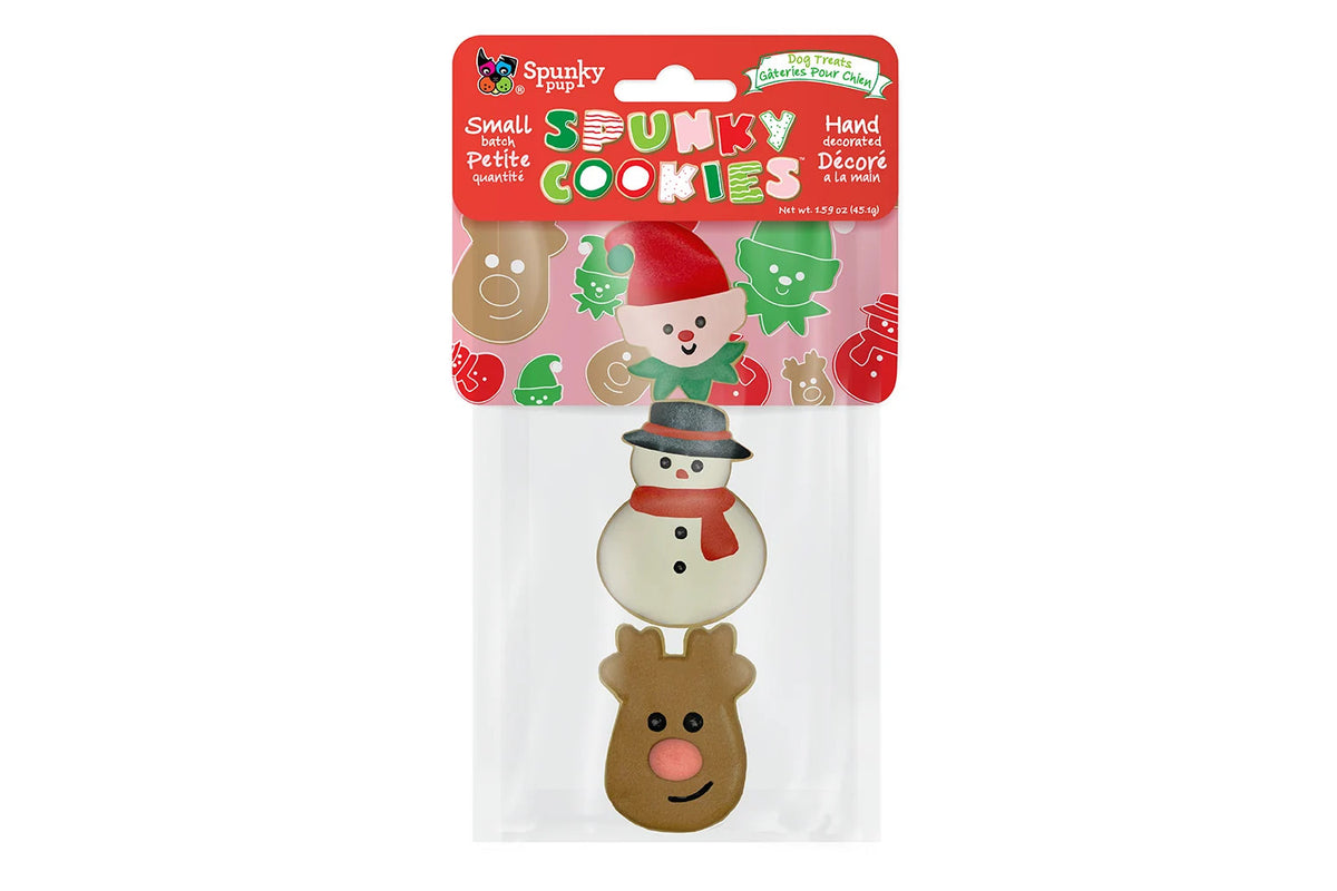 NEW - Christmas - Frosted Cookies for Dogs - Elf, Reindeer, Snowman