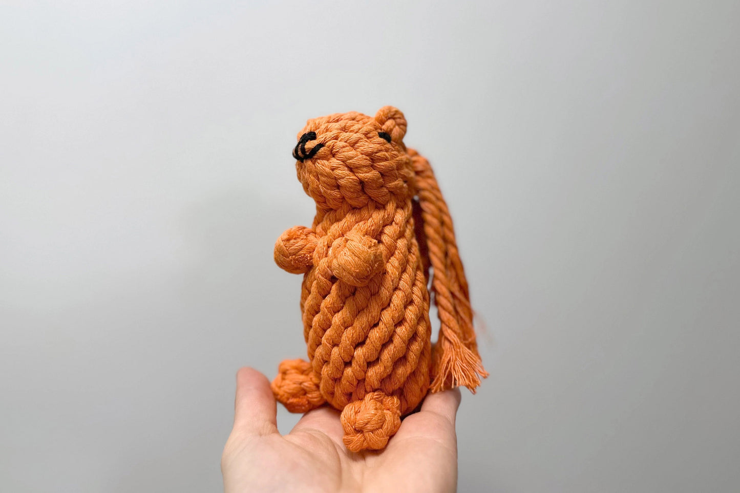 Handmade Eco-Squirrel Rope Toys - Dog Toy