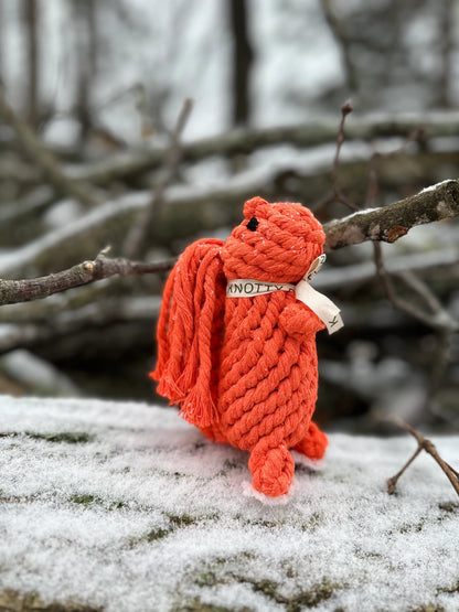 Handmade Eco-Squirrel Rope Toys - Dog Toy
