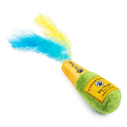 Cat Toy - Kitty Clicquot (Bottle & Caviar) Catnip Toys