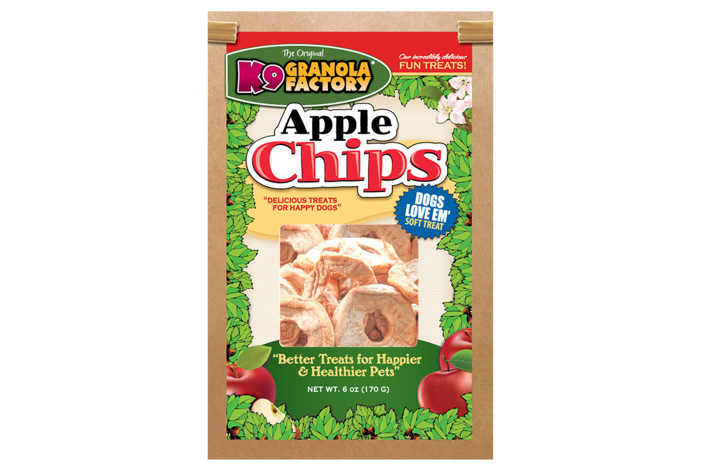 Chip Collection, Apple Chips Dog Treats, 6oz