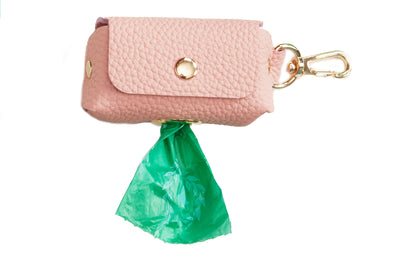 Fine leather Bag Holders - 10 Color Options - Poop Bag Holder