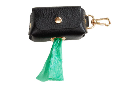 Fine leather Bag Holders - 10 Color Options - Poop Bag Holder