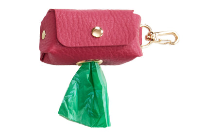 Fine leather Bag Holders - 10 Color Options - Poop Bag Holder