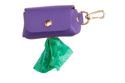 Fine leather Bag Holders - 10 Color Options - Poop Bag Holder